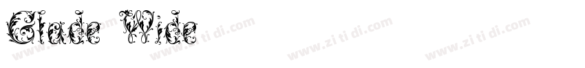 Glade Wide字体转换